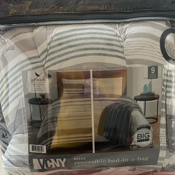 VCNY Other - VCNY Queen Size Reversible Comforter 9 pc Set- brand new